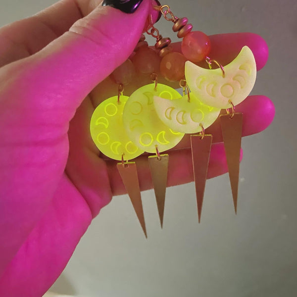 "Glowing Moon" Earrings