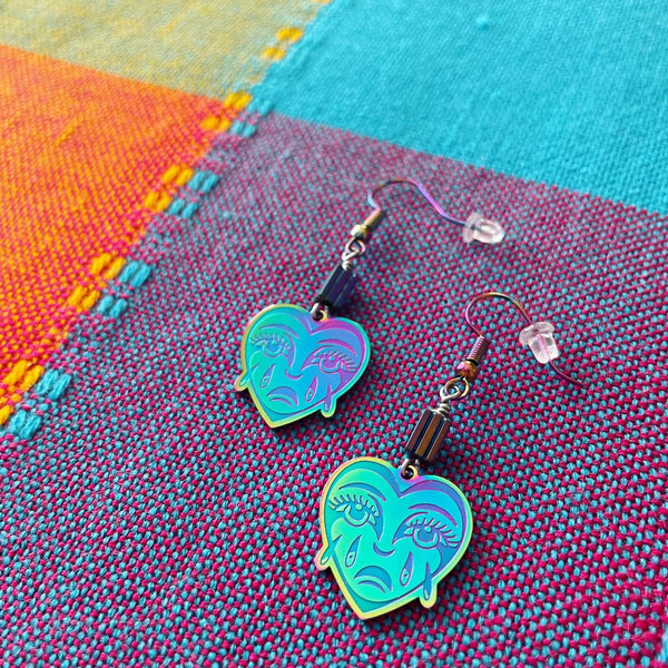"Crying Hearts" Earrings