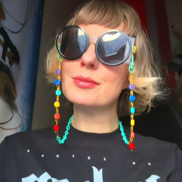 "Happy Rainbow" Mask/Glasses Chain