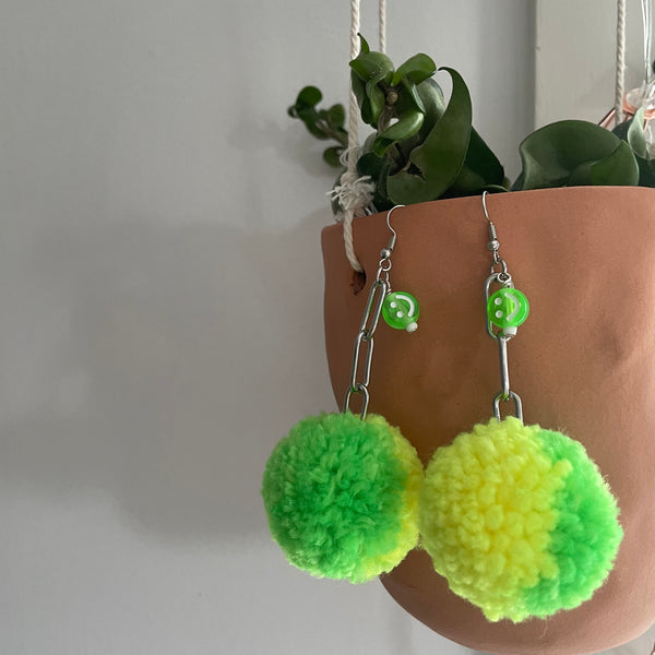 "Happy Pom" Earrings