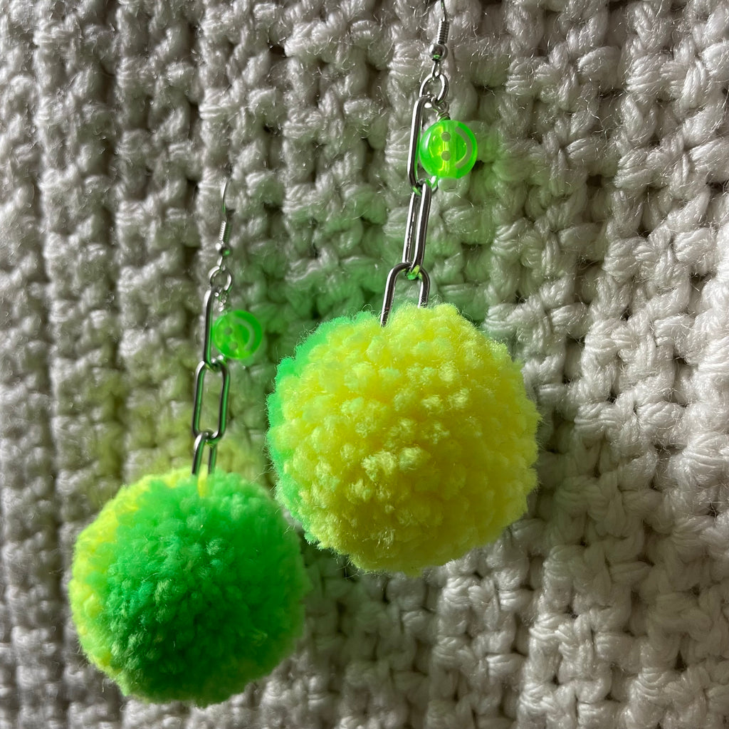 "Happy Pom" Earrings