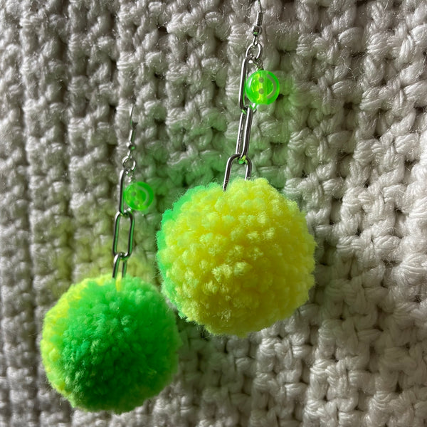 "Happy Pom" Earrings