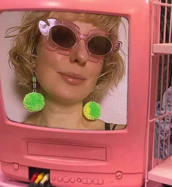 "Happy Pom" Earrings