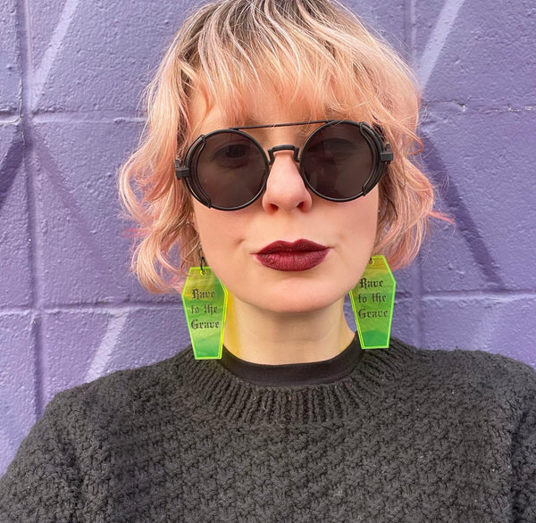 "Rave to the Grave" Earrings