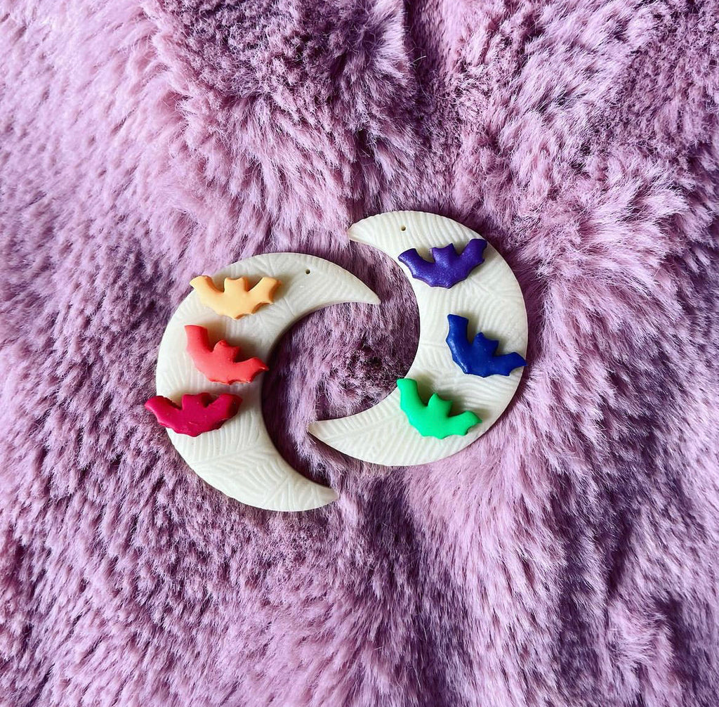 "Batty for Rainbows" Earrings