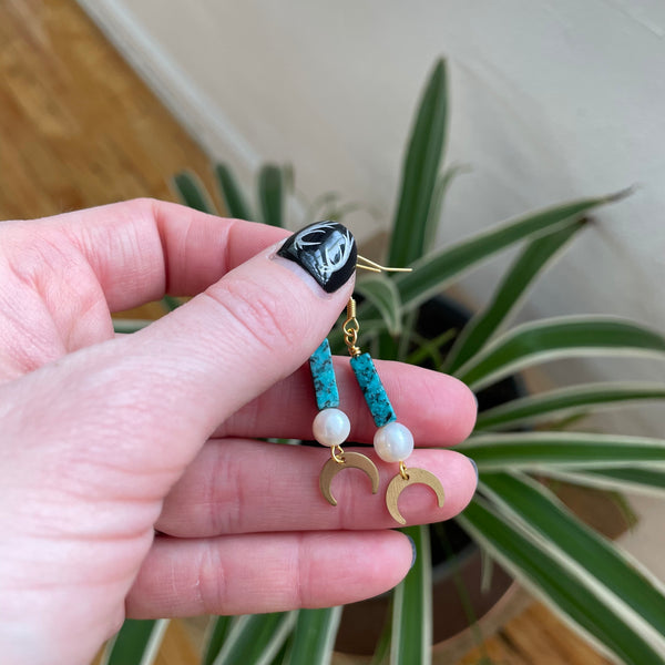 "Moon Drop" Earrings