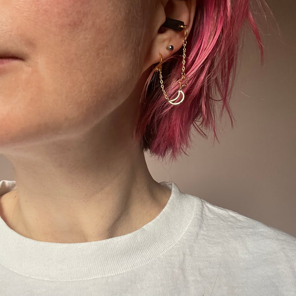 "You're a Star" Earplug Earrings