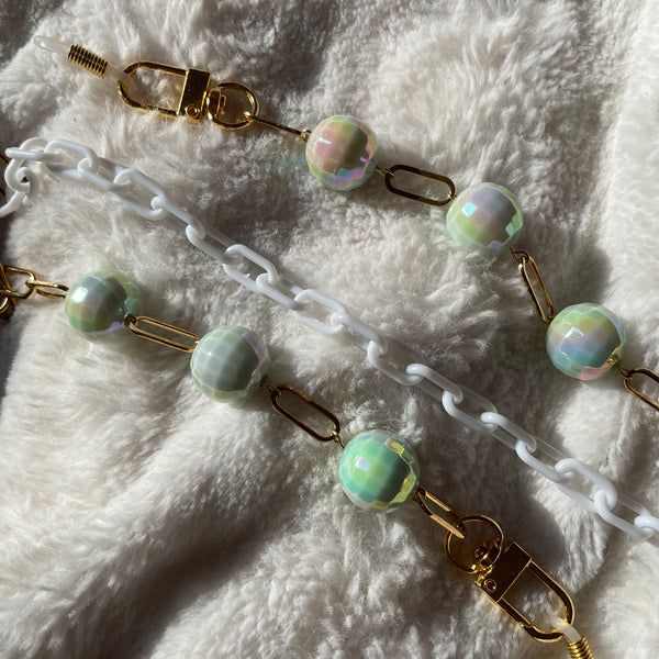 "Disco Ball" Mask and Glasses Chain