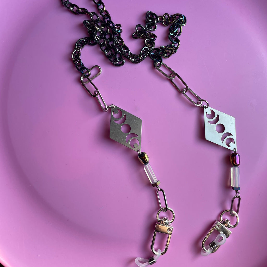 "Diamond Moon" Mask/Glasses Chain