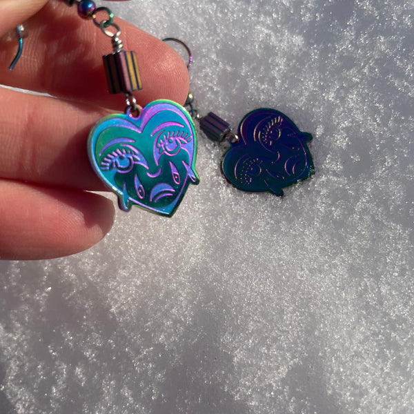 "Crying Hearts" Earrings