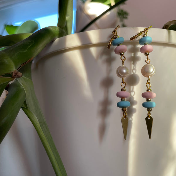 "You are Loved" Trans Earrings
