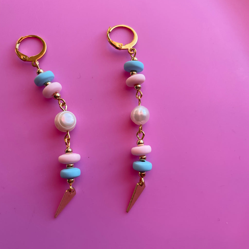 "You are Loved" Trans Earrings