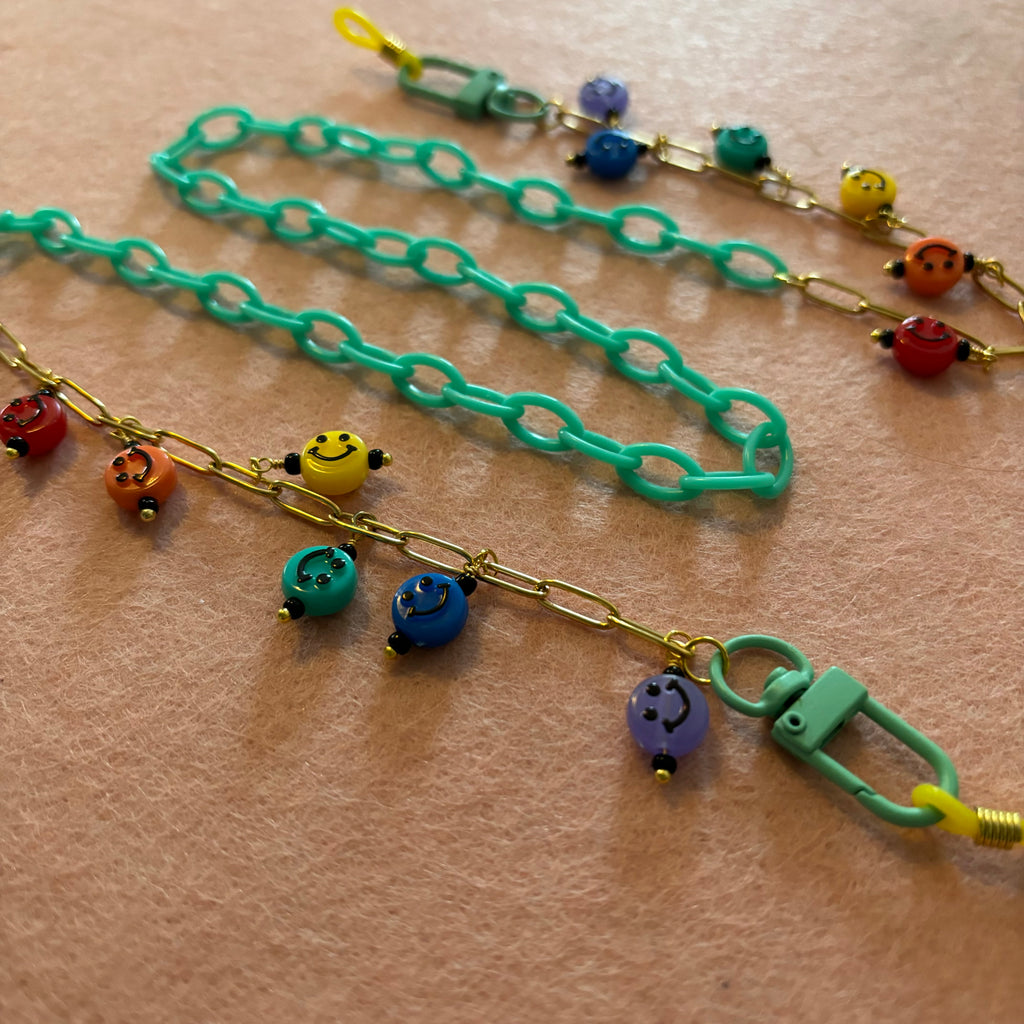 "Happy Rainbow" Mask/Glasses Chain