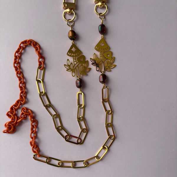 "Day Tripper" Mushroom Mask/Glasses Chain