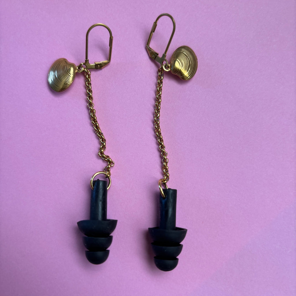 "Shell Ya" Earplug Earrings