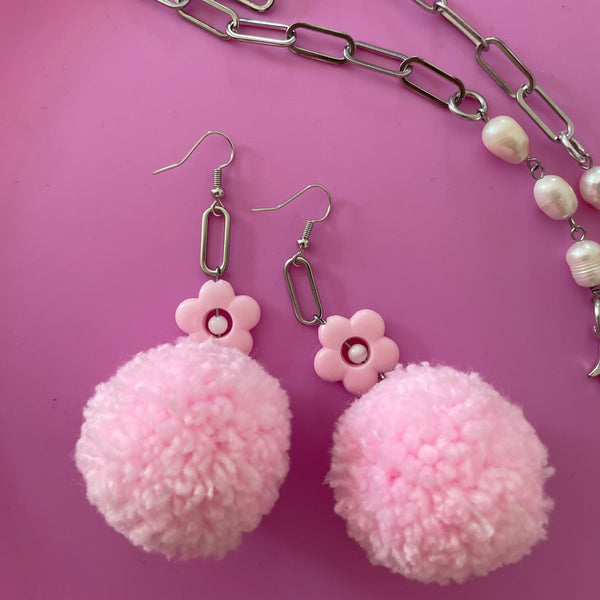 "Poms & Petals" Earrings