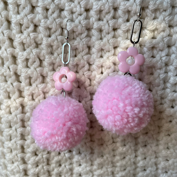 "Poms & Petals" Earrings