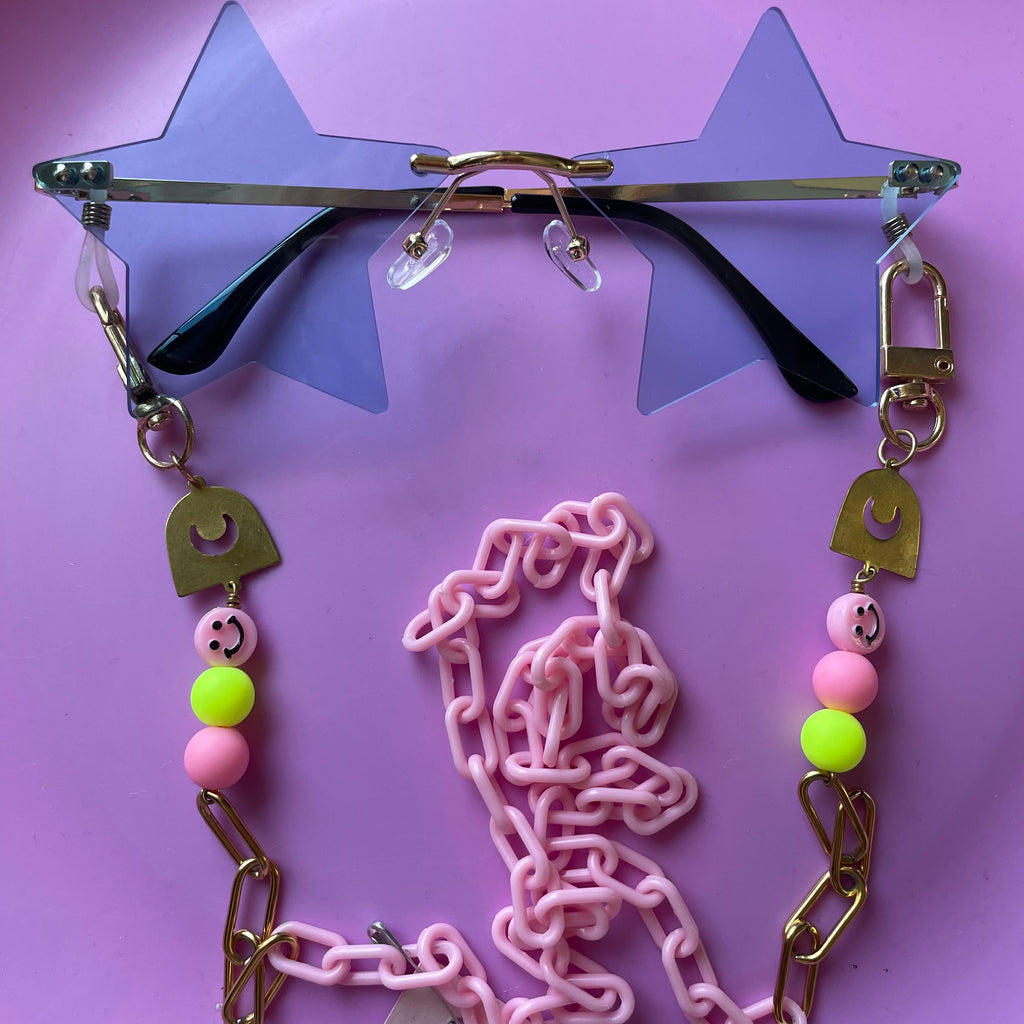 "Happy Vibe" Mask/Glasses Chain