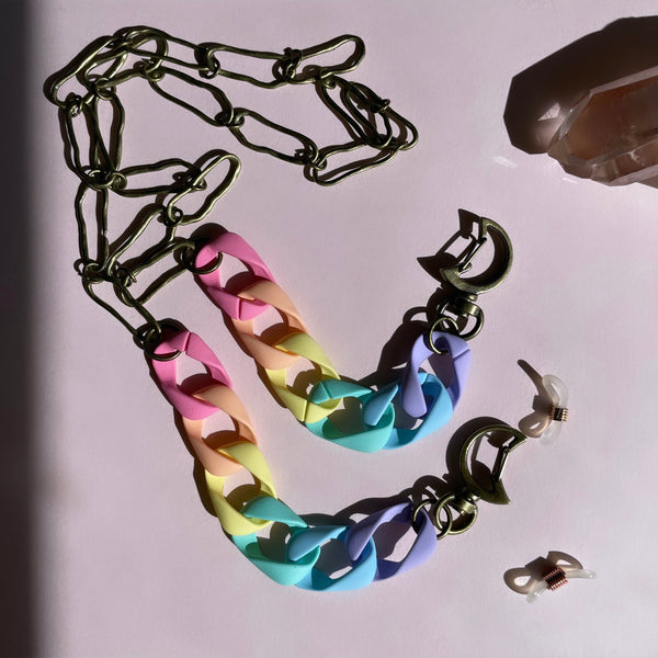 "Love is Love" Mask and Glasses Chain