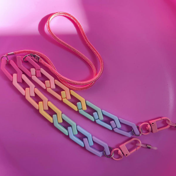 "Pastel Peak" Mask/Glasses Chain