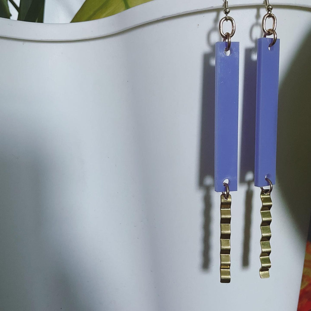 "Lengthy Lilac" Earrings