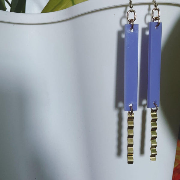 "Lengthy Lilac" Earrings