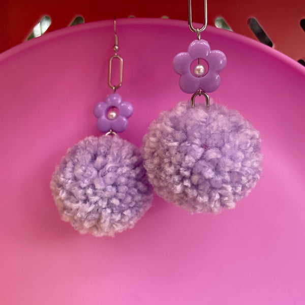 "Poms & Petals" Earrings