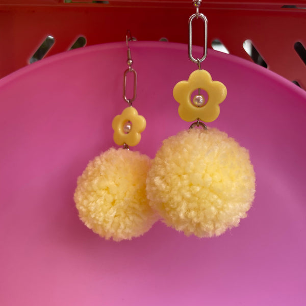 "Poms & Petals" Earrings