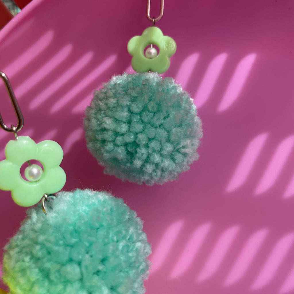 "Poms & Petals" Earrings