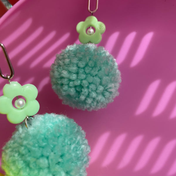 "Poms & Petals" Earrings