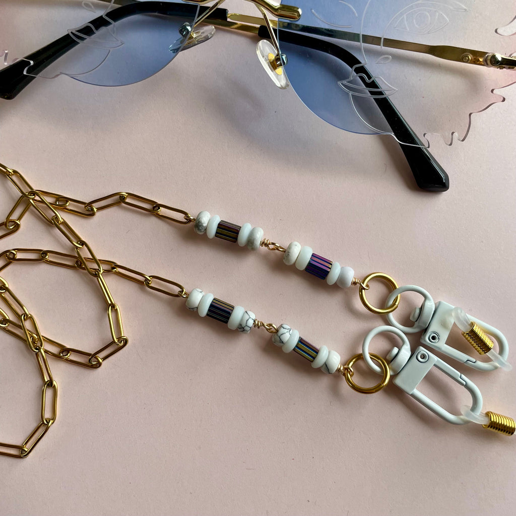 "Greco 'n' Gold" Mask/Glasses Chain