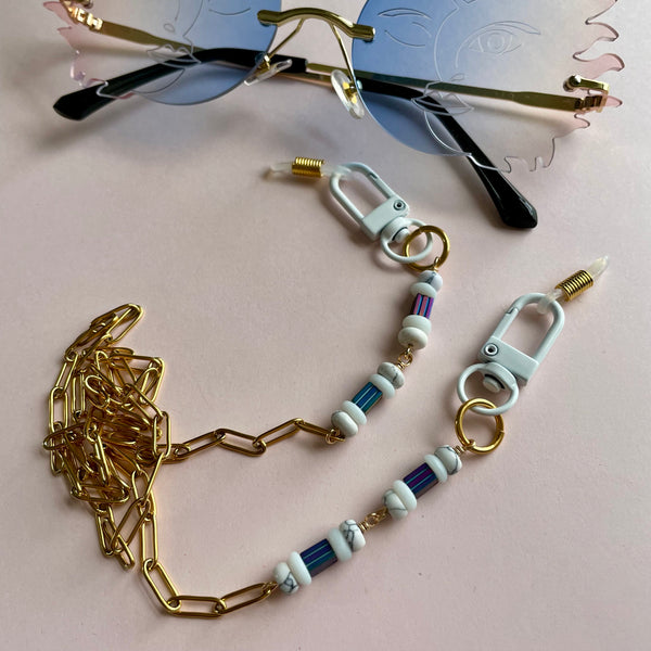 "Greco 'n' Gold" Mask/Glasses Chain
