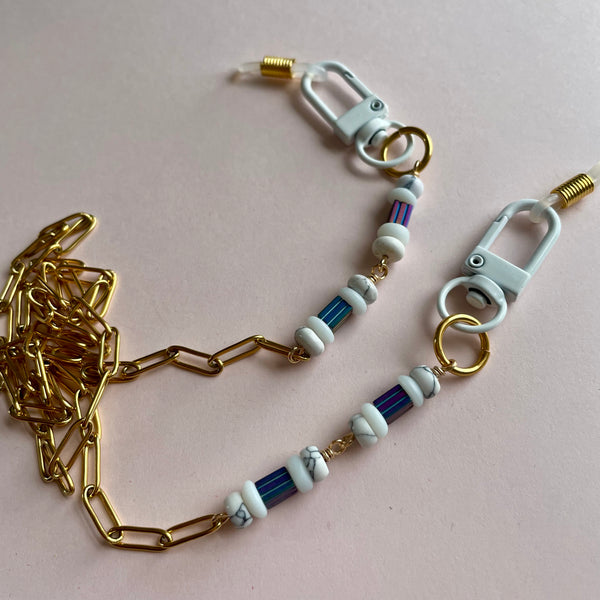 "Greco 'n' Gold" Mask/Glasses Chain