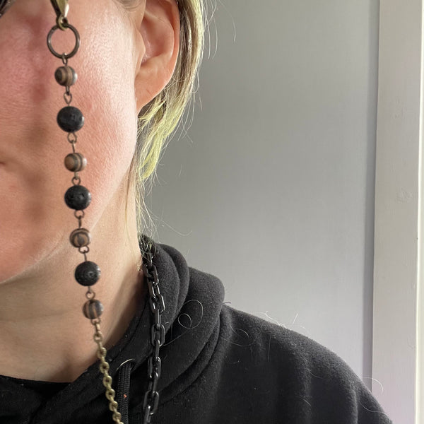 "Amber Alps" Mask and Glasses Chain