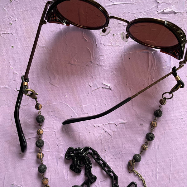 "Amber Alps" Mask and Glasses Chain