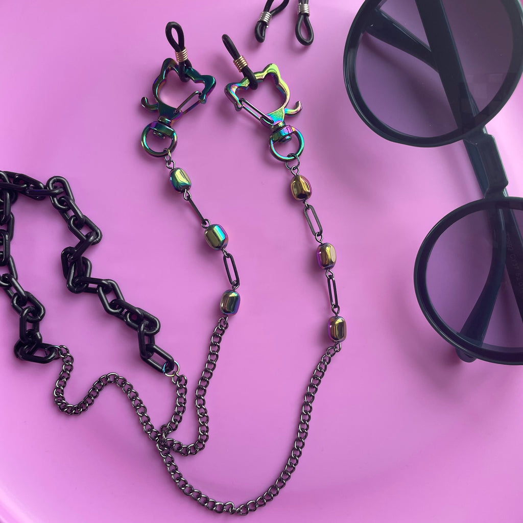 "Catachrome" Mask/Glasses Chain