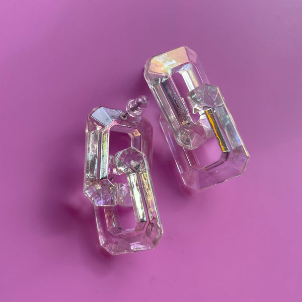 "Rectangle Reflection" Earrings