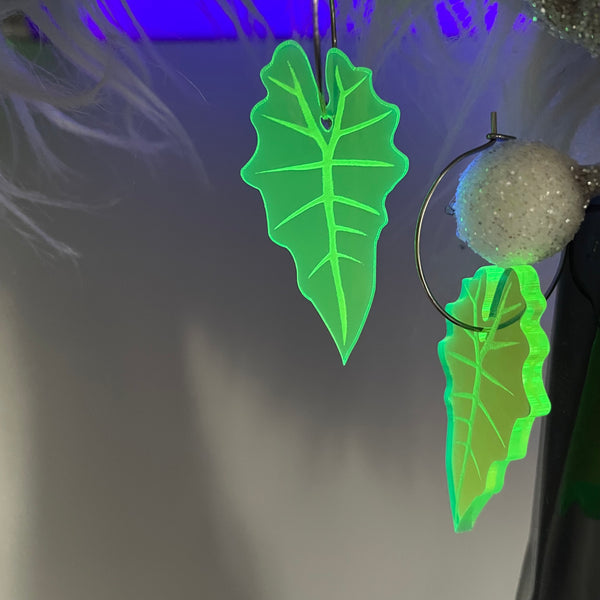 "Alocasia Hoop" Earrings