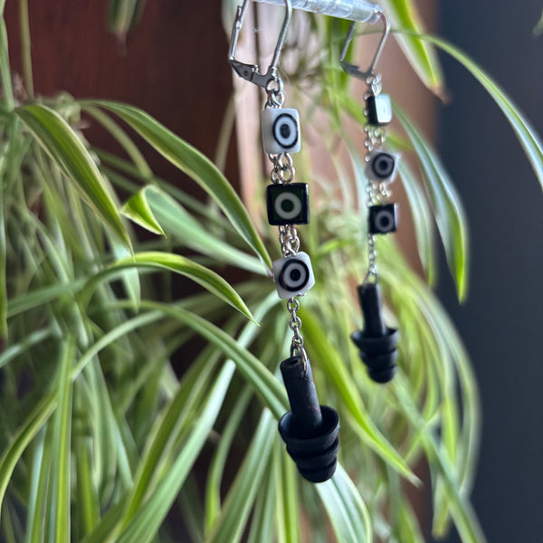 "Eye Trio" Earplug Earrings