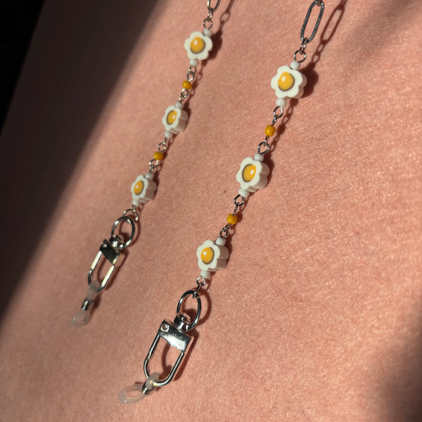 "Eggcellent" Mask/Glasses Chain
