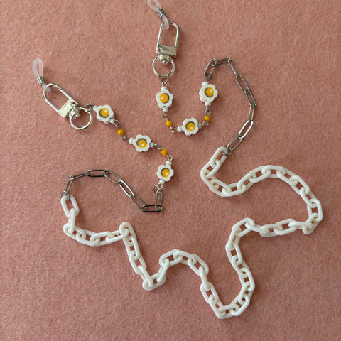 "Eggcellent" Mask/Glasses Chain