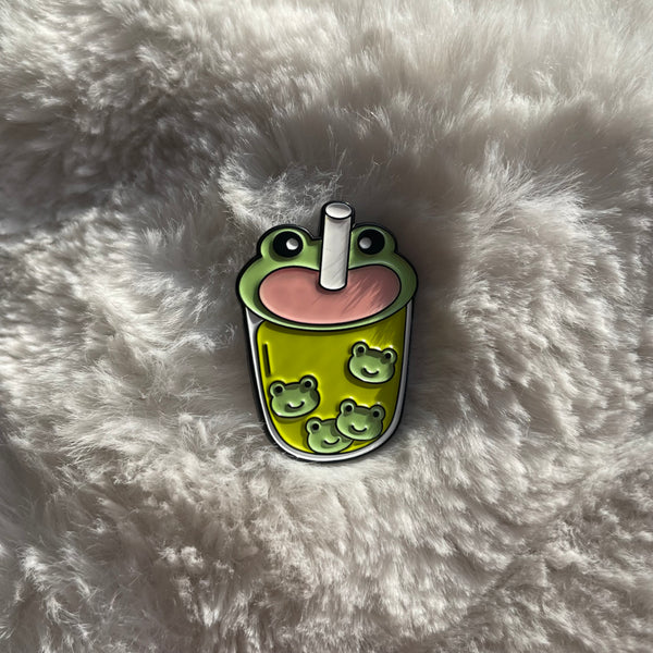 "Thirsty Frog" Pins