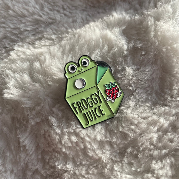 "Thirsty Frog" Pins
