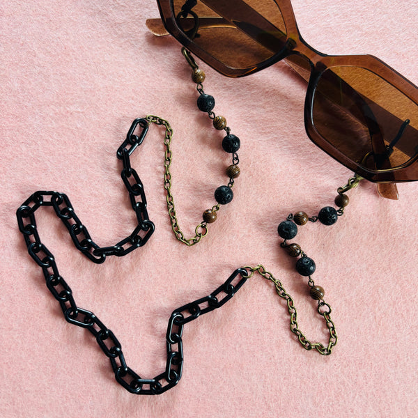 "Amber Alps" Mask and Glasses Chain