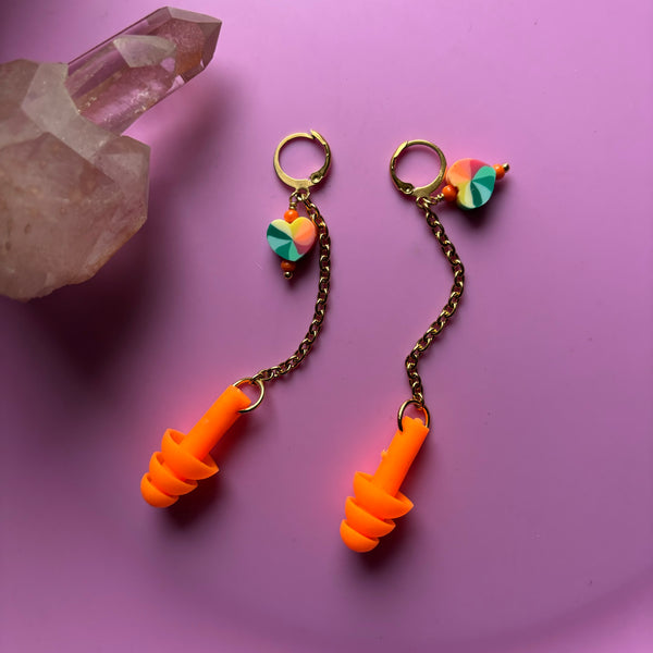 "Love Wins" Earplug Earrings