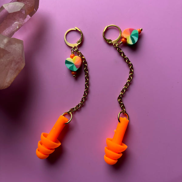 "Love Wins" Earplug Earrings