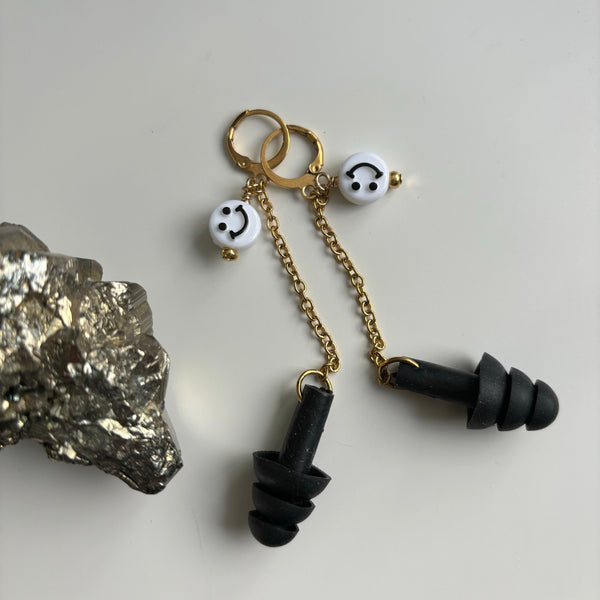 "Happy Dance" Dangle Earplug Earrings