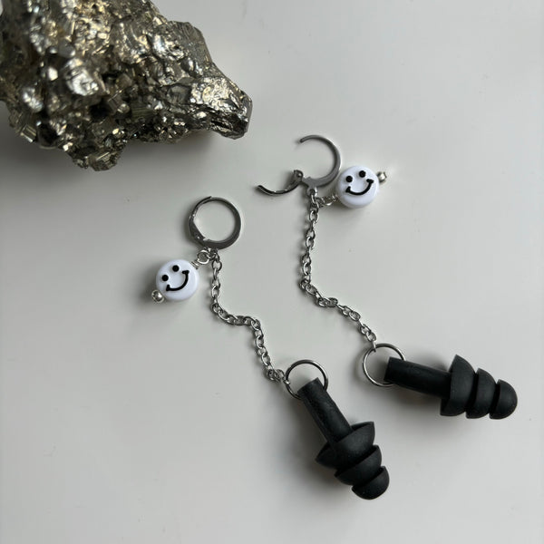 "Happy Dance" Dangle Earplug Earrings