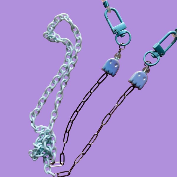 "Shiny Ghost" Mask/Glasses Chain