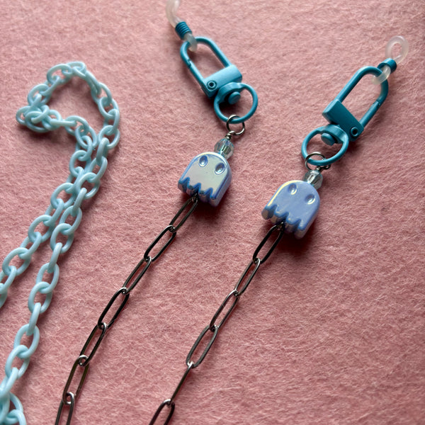 "Shiny Ghost" Mask/Glasses Chain